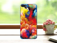 Чехол с рисунком для для Huawei Y7 2018 / Y7 Prime 2018 / Honor 7C Pro - Цветная волна