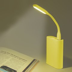 Гнучка міні USB LED лампа - Yellow