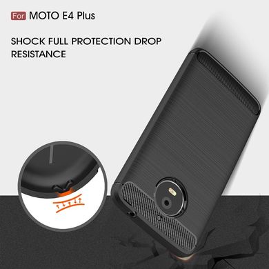 Силиконовый чехол Hybrid Carbon для Motorola Moto E4 Plus