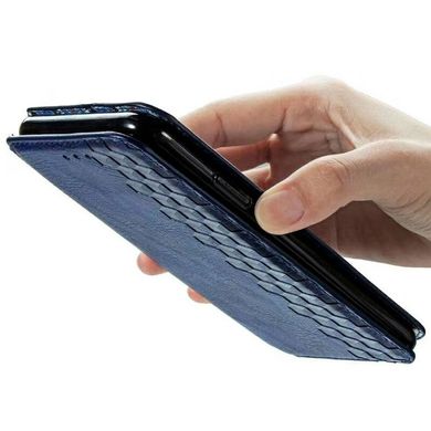Чехол-книжка GETMAN Cubic для Xiaomi Redmi Note 10 - Dark Blue