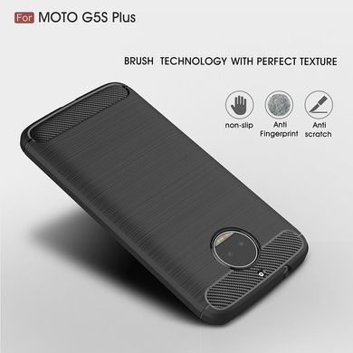 Захисний чохол Hybrid Carbon для Motorola Moto G5s Plus - Black