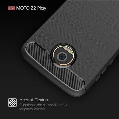 Силіконовий чохол Hybrid Carbon для Motorola Moto Z2 Play - Black