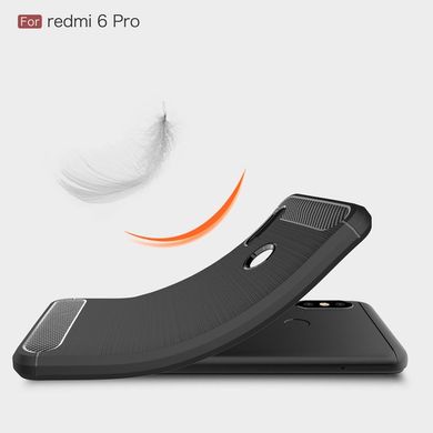 Силиконовый чехол Hybrid Carbon для Xiaomi Mi A2 Lite / Redmi 6 Pro