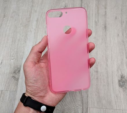 Матовий TPU чохол Huawei Y7 2018 / Y7 Prime 2018 / Honor 7C Pro - Pink