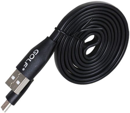 Кабель GOLF GC-03M Flat Micro-USB - Black