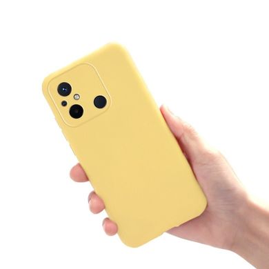 Силиконовый TPU чехол для Xiaomi Redmi 12C - Yellow