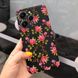Силіконовий чохол з малюнком для Xiaomi Redmi 12 - Темні квіти (4744). Фото 1 із 6
