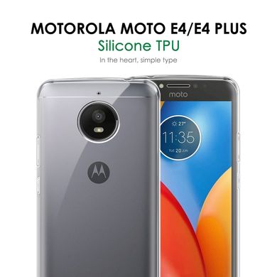 Ультратонкий силіконовий чохол для Motorola Moto E4 Plus