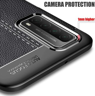 Защитный чехол Hybrid Leather для Huawei P Smart (2021) - Black