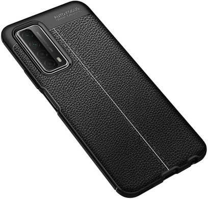 Защитный чехол Hybrid Leather для Huawei P Smart (2021) - Black