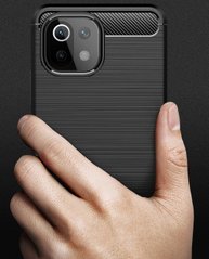 Чохол Slim Carbon для Xiaomi Mi 11 Lite - Black