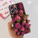 Силиконовый чехол с рисунком для Xiaomi Redmi 12 - Розы темные (64744). Фото 1 из 6