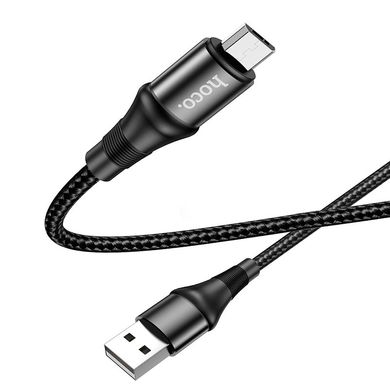 Кабель Hoco X50 Excellent USB - Micro USB 1m (2.4A) - Black