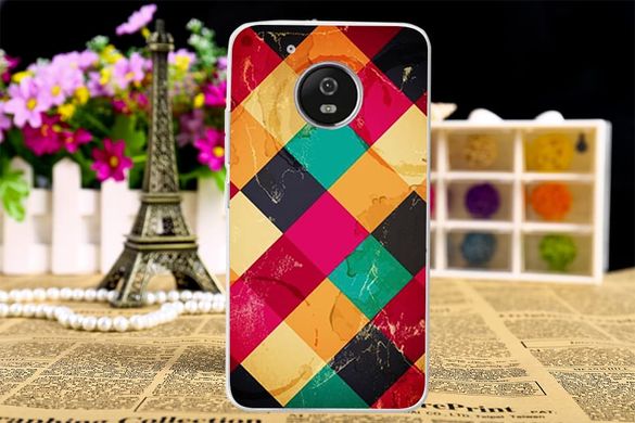 Чехол с рисунком для Motorola Moto G5 Plus - Разноцветные линии
