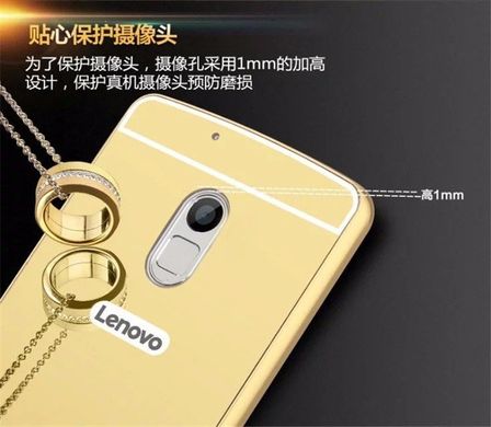 Металевий чохол для Lenovo Vibe X3 "золотий дзеркальний"