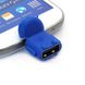 MicroUSB to USB-OTG адаптер - Blue (22254). Фото 5 из 13