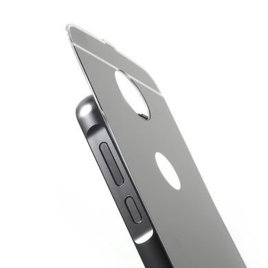 Металлический чехол для Motorola Moto Z Play "черный зеркальный"