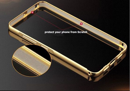 Металлический чехол для Lenovo S90 Sisley "золотой зеркальный"