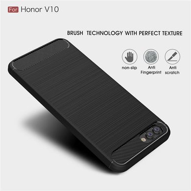 Силіконовий чохол Hybrid Carbon для Huawei Honor V10 - Black
