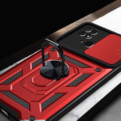 Удароміцний чохол Hybrid Ring Camshield для Xiaomi Redmi 10C - Red