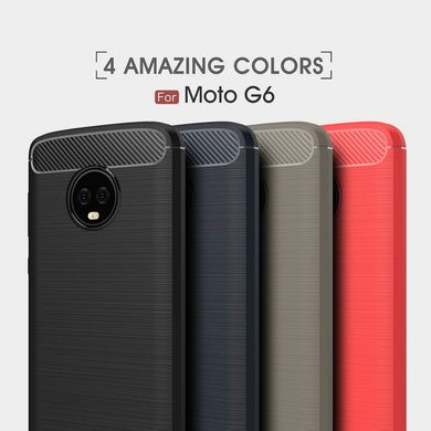 Защитный чехол Hybrid Carbon для Motorola Moto G6 - Red