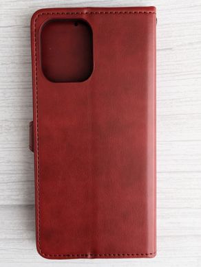 Чехол-книжка Getman Gallant для Xiaomi Redmi 12 - Dark Red