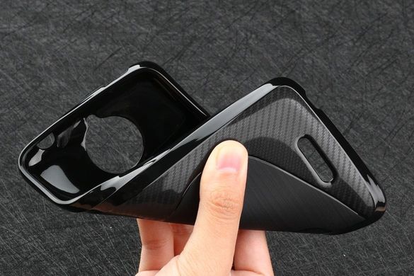 Силіконовий чохол TPU Fiber для Motorola Moto E4 Plus - Black