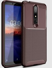 Чохол Premium Carbon для Nokia 3.1 Plus - Brown