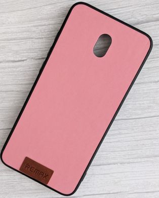 Чехол с тканевой поверхностью TPU+Textile для Xiaomi Redmi 8A - Navy Pink