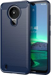 Захисний чохол Hybrid Carbon для Nokia 1.4 - Dark Blue