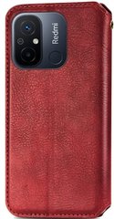 Чохол Getman Cubic Wallet для Xiaomi Redmi 12C - Dark Red