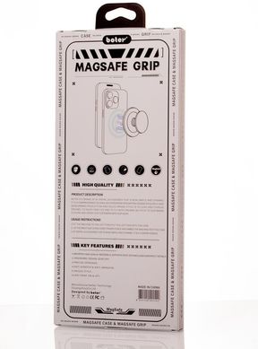 Защитный чехол Hybrid MagSafe + PopSocket для Xiaomi Redmi 12C - Black