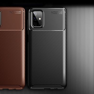 Захисний чохол Premium Carbon для Samsung Galaxy M51 - Black