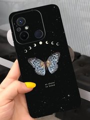 Силиконовый чехол с рисунком для Xiaomi Redmi 12C - Яркая бабочка