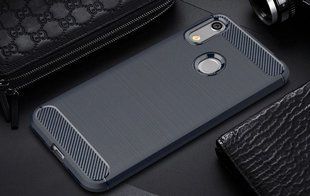 Силіконовий чохол Hybrid Carbon для Huawei Honor 8A - Blue