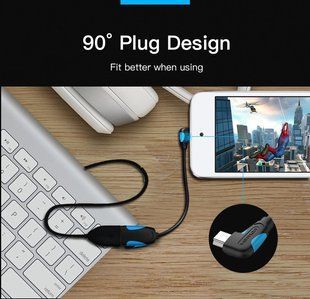 Перехідник із USB на MicroUSB Vention (OTG адаптер) - Black