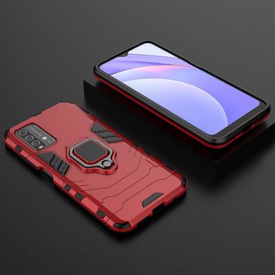 Ударопрочный чехол Transformer Ring для Xiaomi Redmi Note 9 4G / Redmi 9T / Poco M3 - Red