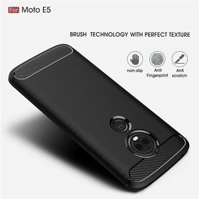 Силіконовий чохол Hybrid Carbon для Motorola Moto E5/Moto G6 Play - Black
