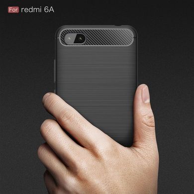 Силиконовый чехол Hybrid Carbon для Xiaomi Redmi 6A - Black