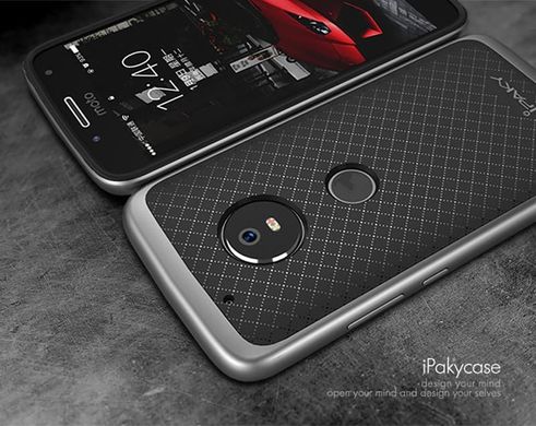Защитный чехол Ipaky для Motorola Moto G5 Plus "металлик"
