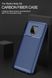 Силиконовый чехол Hybrid Carbon для Xiaomi Redmi Note 9S - Blue (28630). Фото 2 из 9