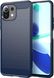 Чехол Slim Carbon для Xiaomi Mi 11 Lite - Dark Blue (8506). Фото 1 из 4