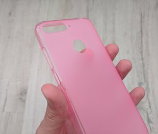 Силиконовый чехол Huawei Honor 7C - Pink