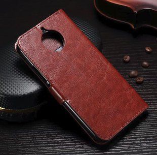 Чехол-книжка JR для Motorola Moto E4 Plus "коричневый"