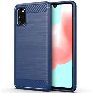 TPU чехол Slim Carbon для Samsung Galaxy A41 - Dark Blue