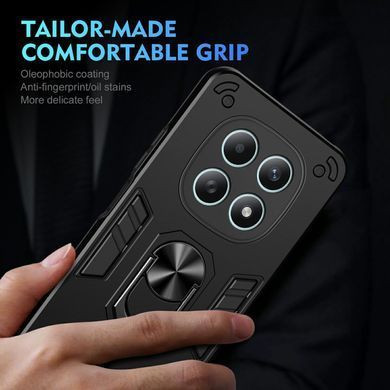 Противоударный чехол Transformer Ring для Xiaomi Redmi Note 15 (4G/5G) - Black