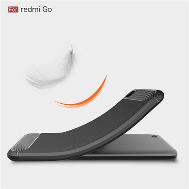 Силиконовый чехол Hybrid Carbon для Xiaomi Redmi Go