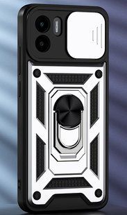 Ударопрочный чехол Hybrid Ring Camshield для Xiaomi Redmi A1 / A2 - SIlver