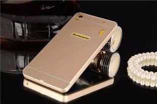 Металлический чехол для Lenovo A7000 (K3 Note) "золотой"