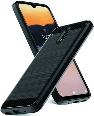 Чехол Hybrid Carbon для Nokia 2.3 - Black
